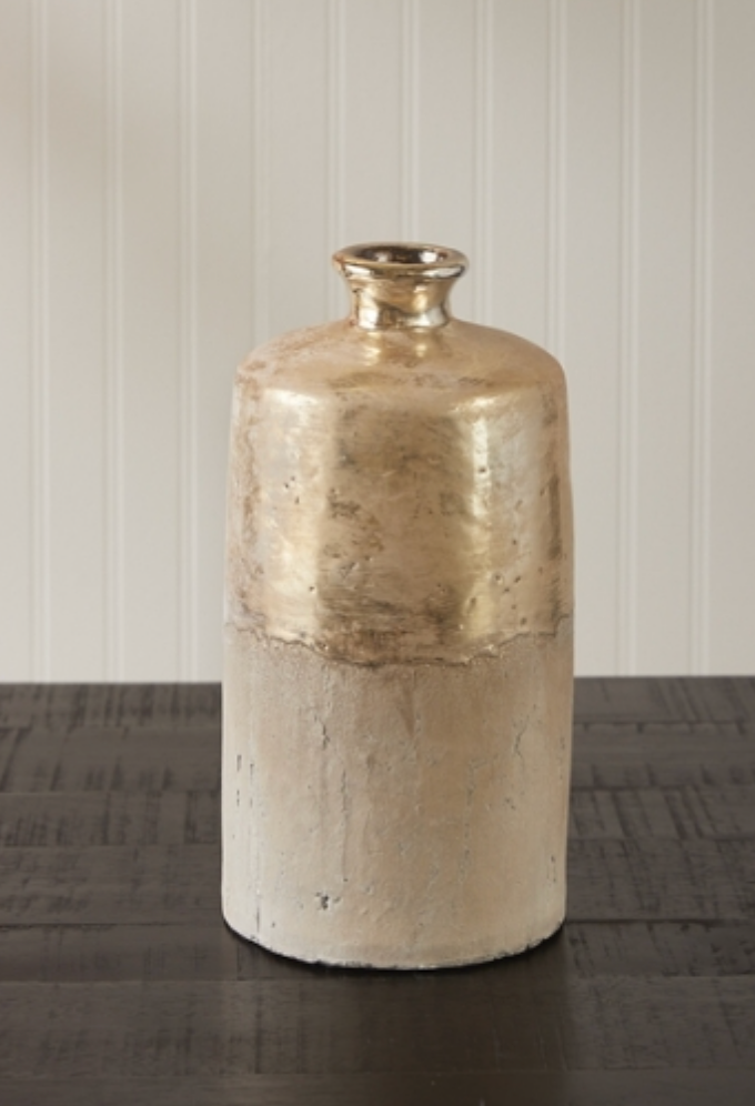 TWO-TONED BOTTLE VASE - MEDIUM
