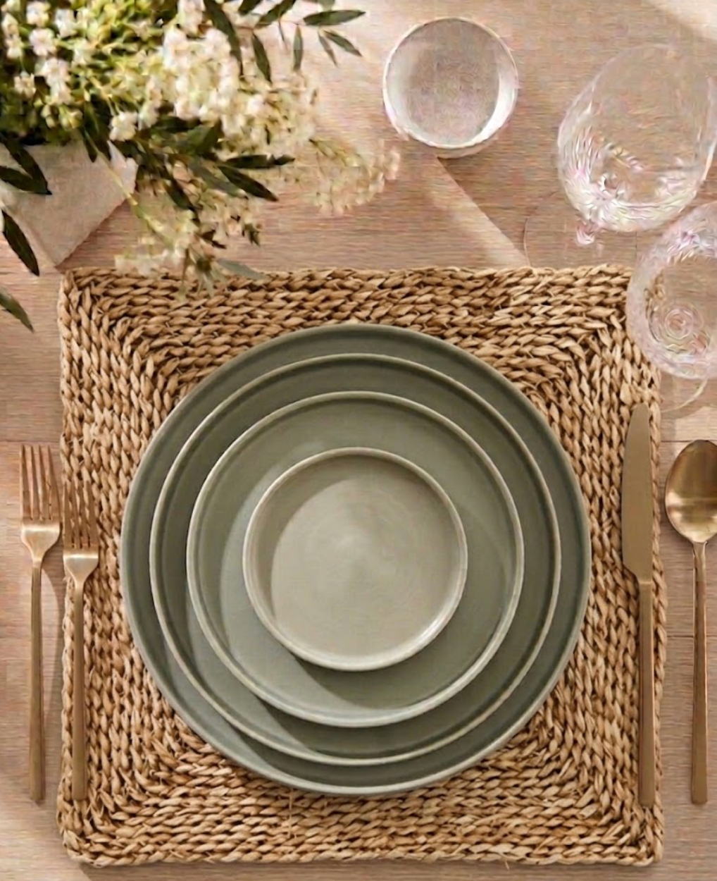 AGED SEAGRASS PLACEMAT - SQUARE