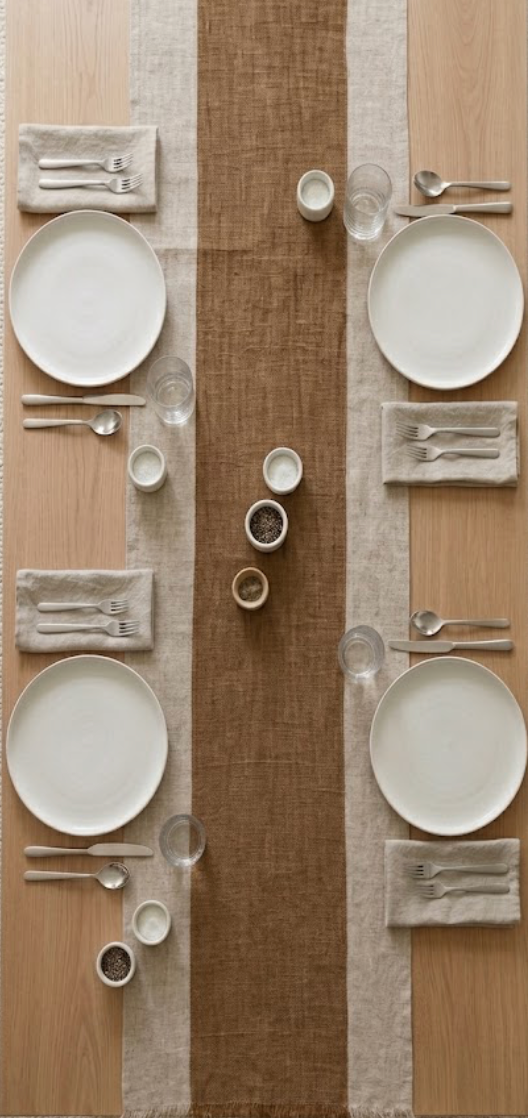 AUTUMN COLORED TABLE RUNNER - 14"W x 72"L
