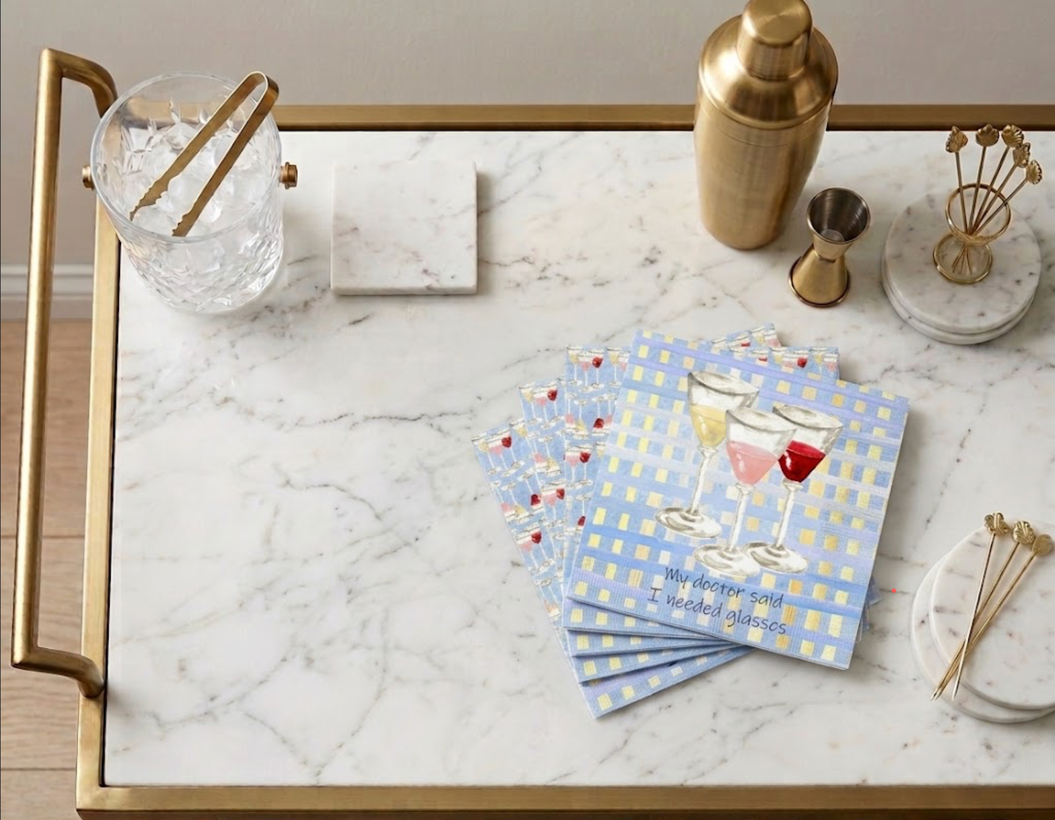 WINE COCKTAIL NAPKINS