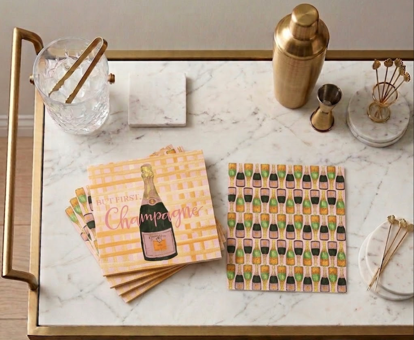 CHAMPAGNE COCKTAIL NAPKINS