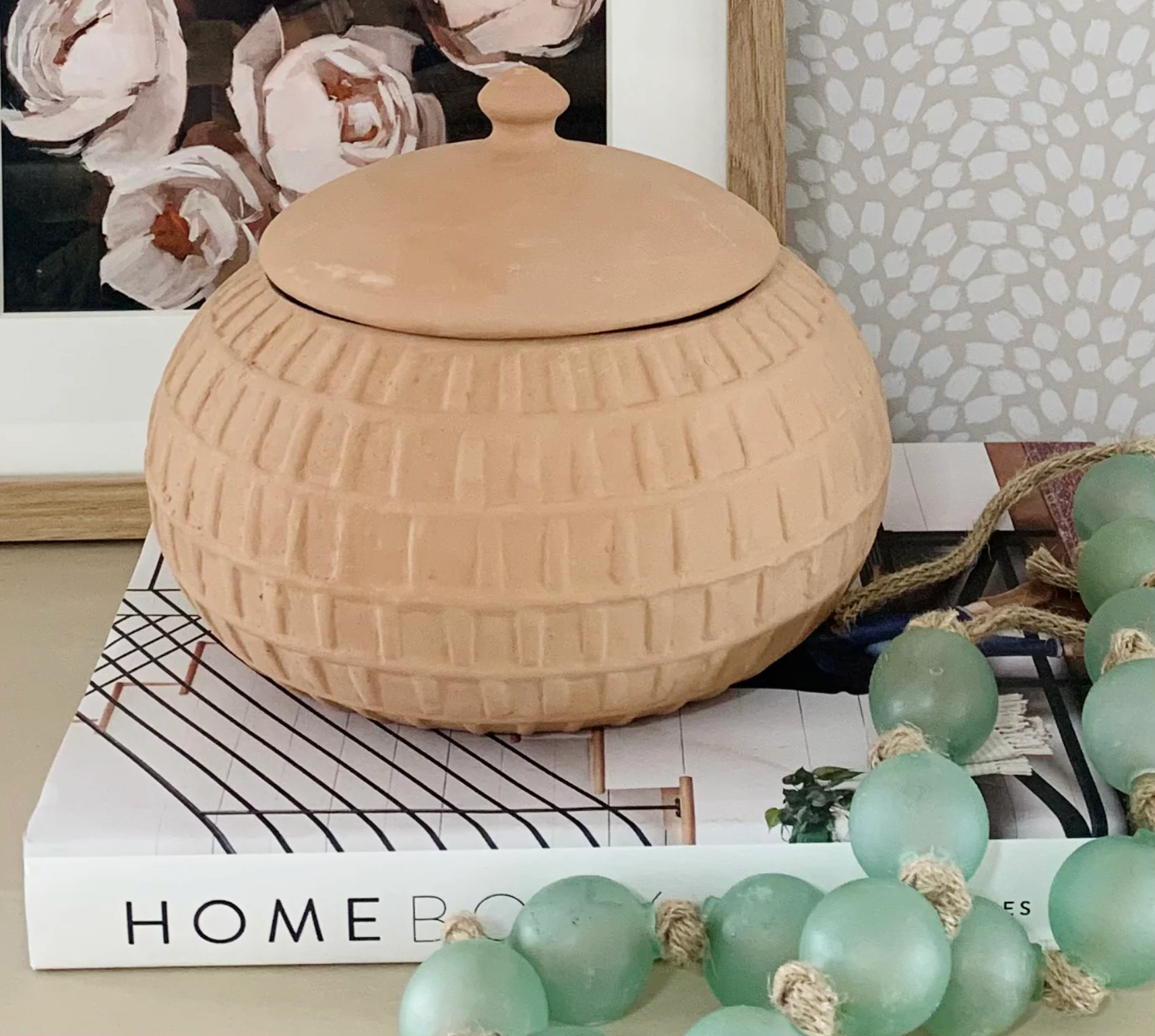TERRACOTTA JAR WITH LID