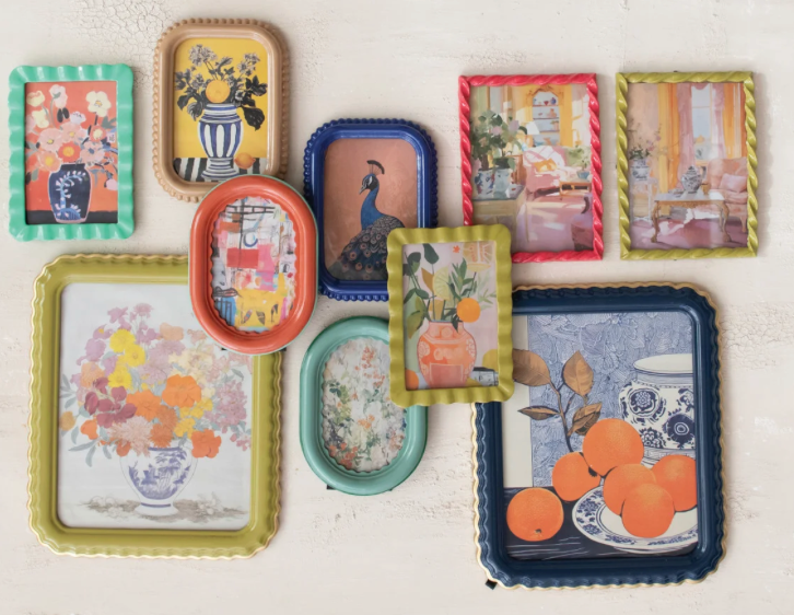 VIBRANT PICTURE FRAMES - ASSORTED COLORS AND SIZES