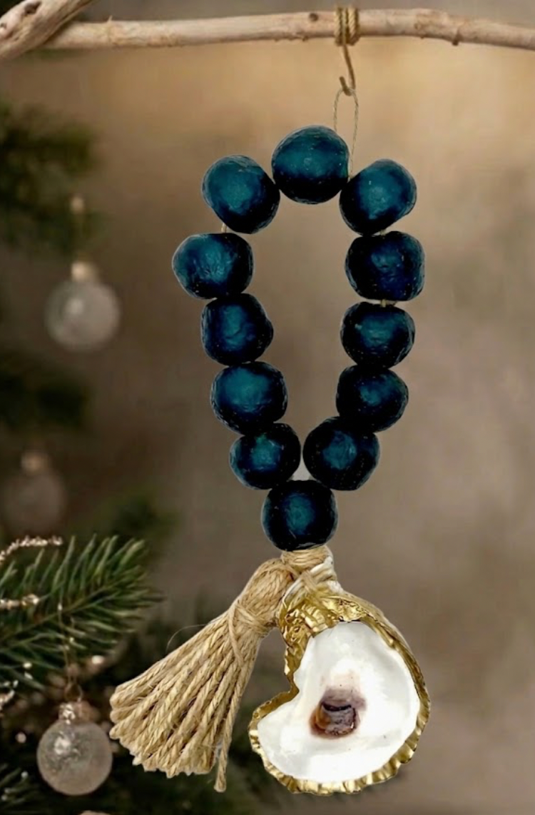 BLUE OYSTER BEADS