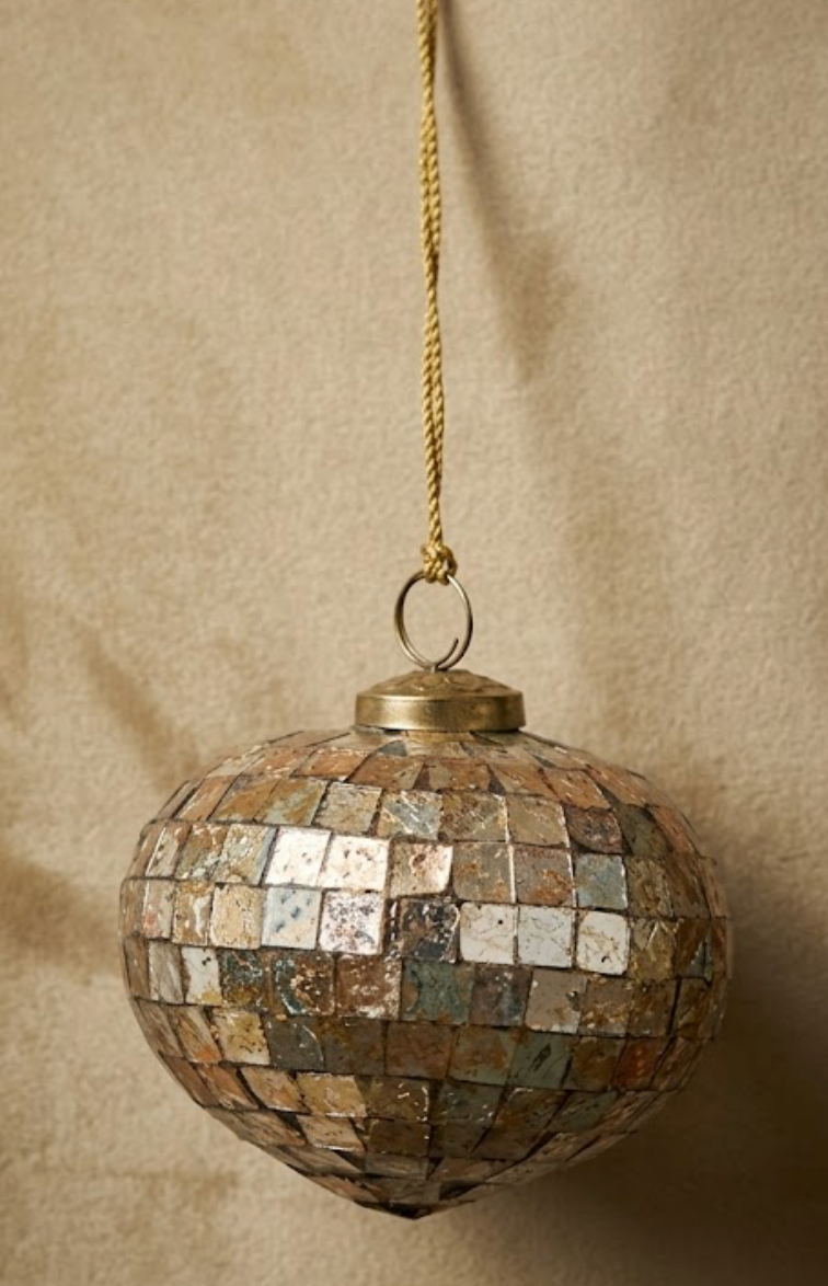 MOSAIC GLASS ORNAMENT