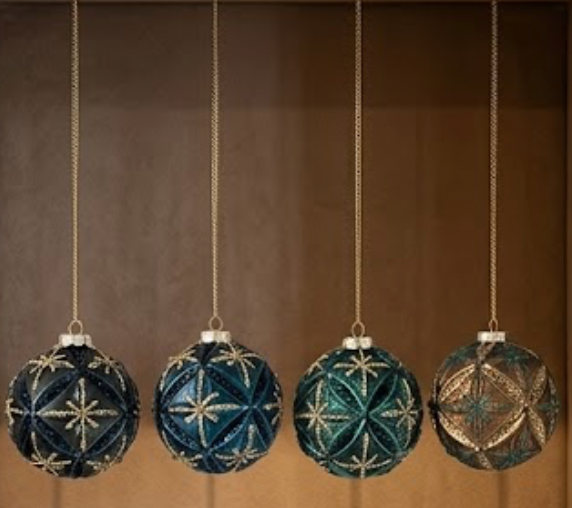JEWEL TONED ORNAMENT