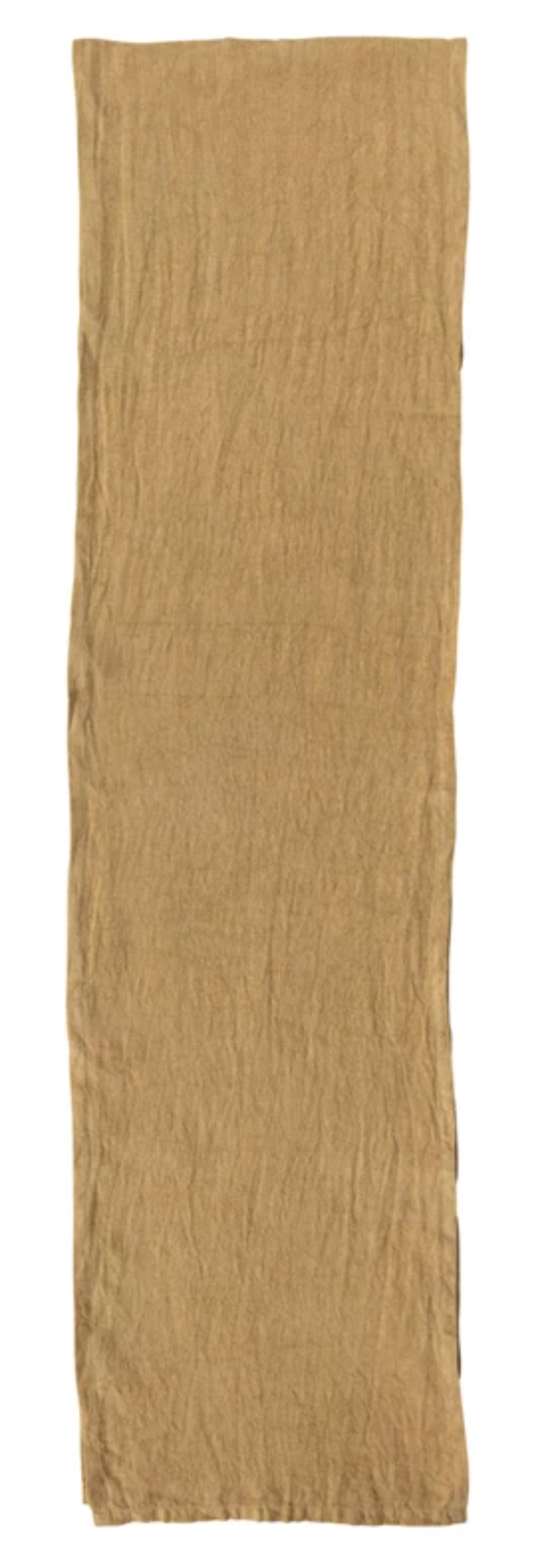 MUSTARD LINEN TABLE RUNNER - 14"W x 108"L
