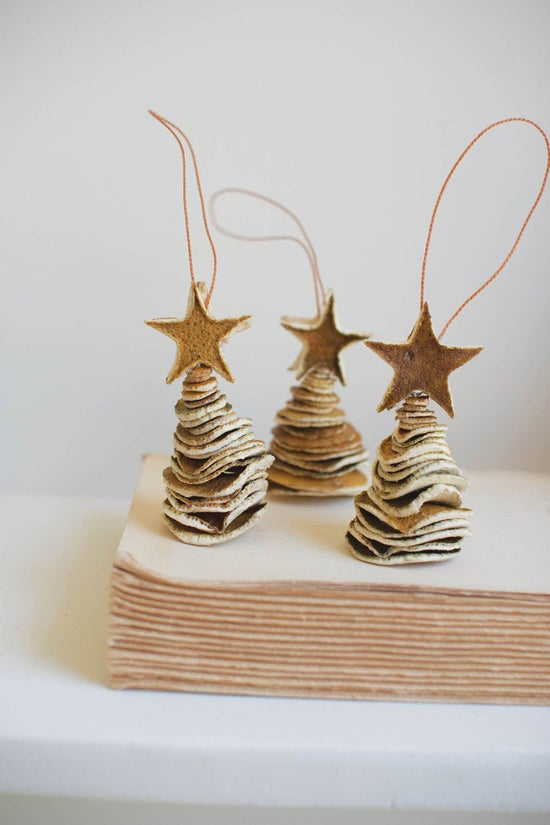 ORANGE PEEL CHRISTMAS TREE ORNAMENT