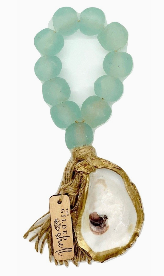 SEA GLASS OYSTER BEADS