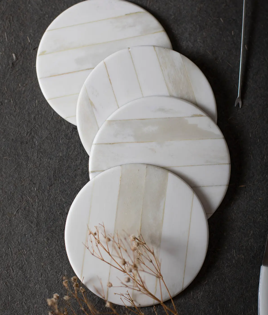 STRIPED COASTERS - SET OF 4