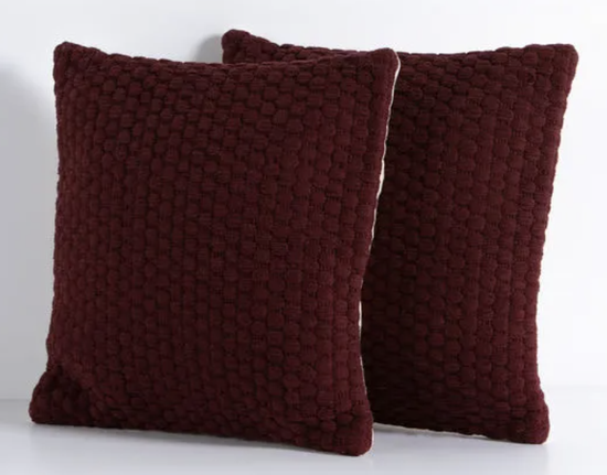WOVEN GARNET PILLOW