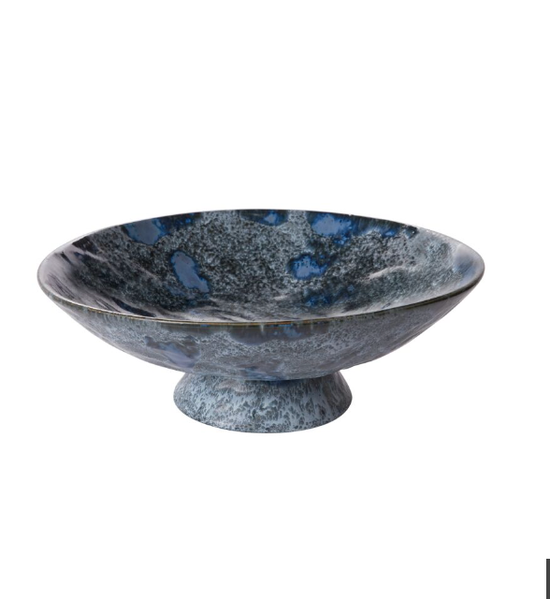 BLUE SERVING VESSEL