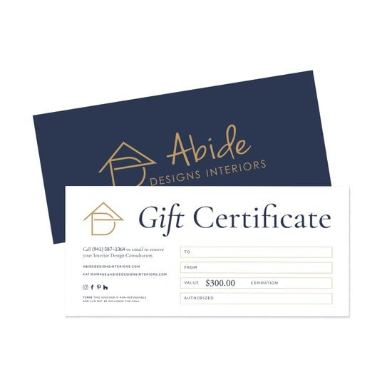 $300 GIFT CERTIFICATE