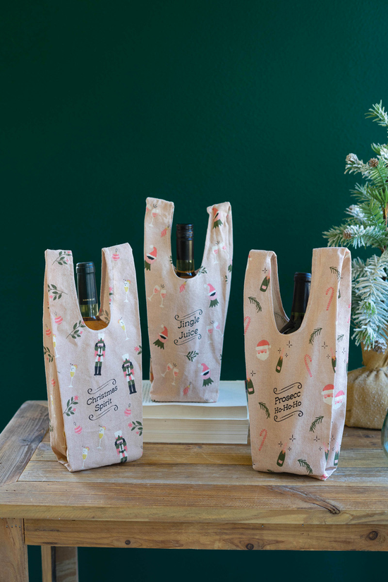 CHRISTMAS WINE BAGS