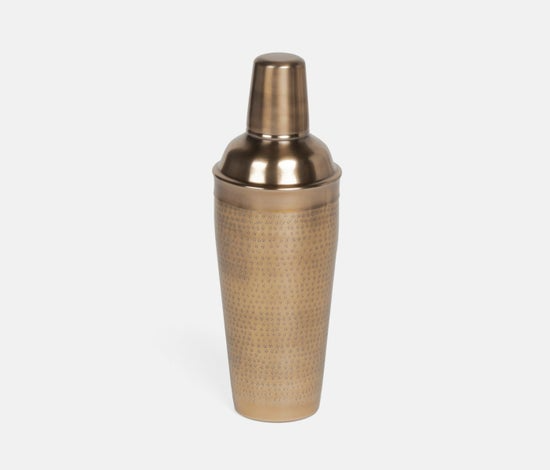 ANTIQUE BRASS COCKTAIL SHAKER