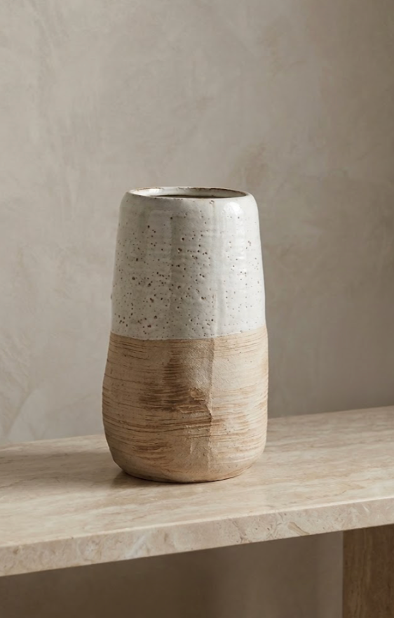 TEXTURED CERAMIC VASE - 5.5"