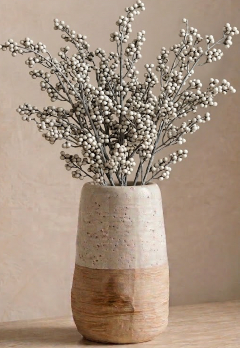 DRIED WHITE BUD STEM BUNDLE