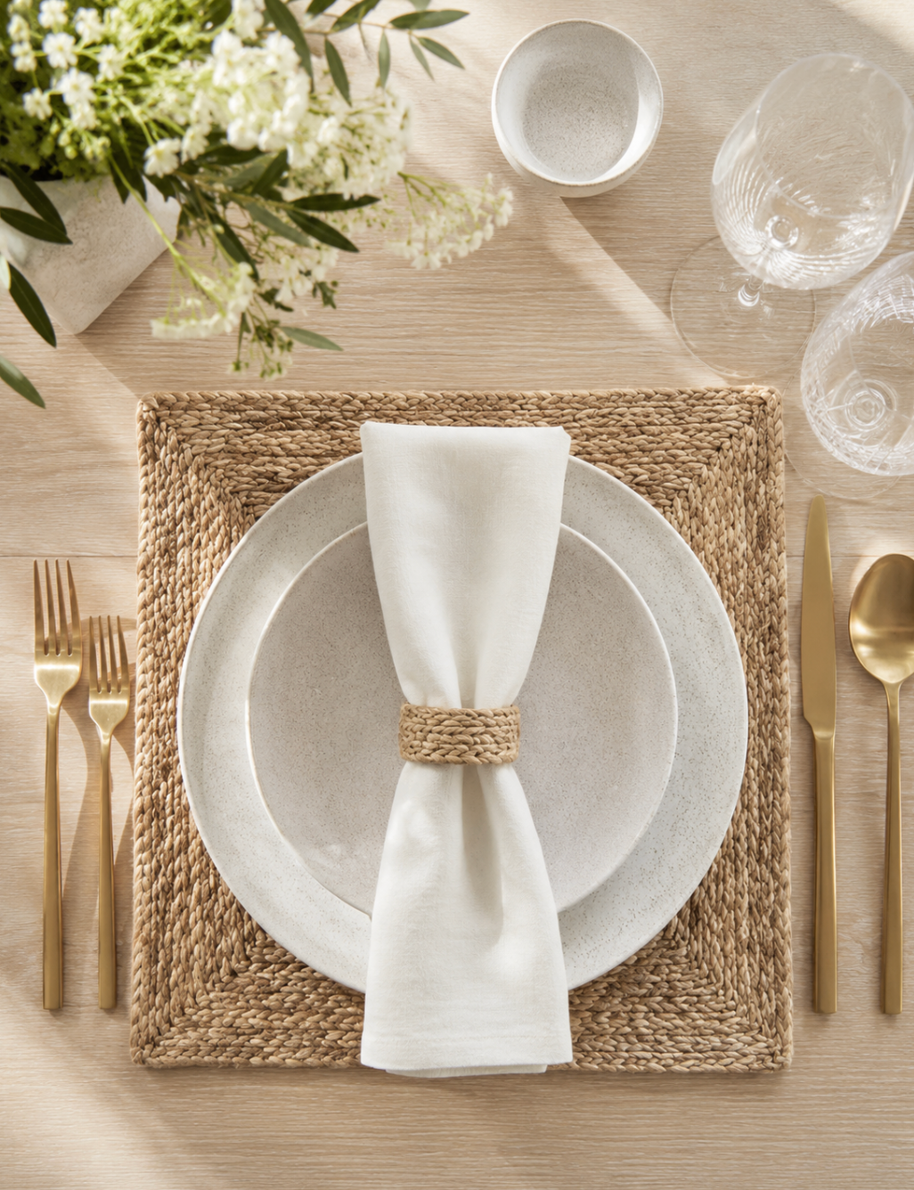 SQUARE RAFFIA PLACEMAT