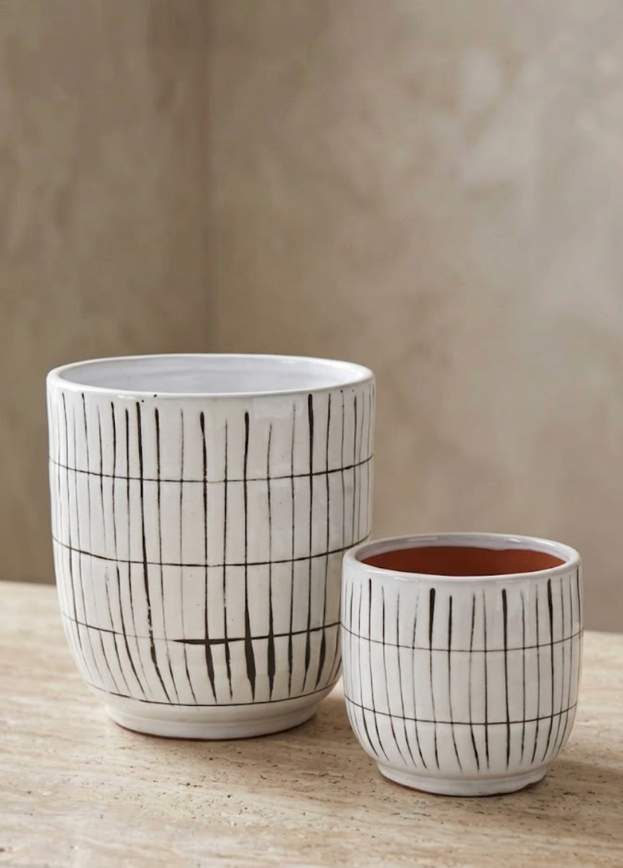 LINEAR CACHEPOTS - SET OF 2