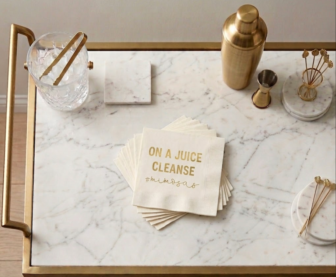 MIMOSA COCKTAIL NAPKINS