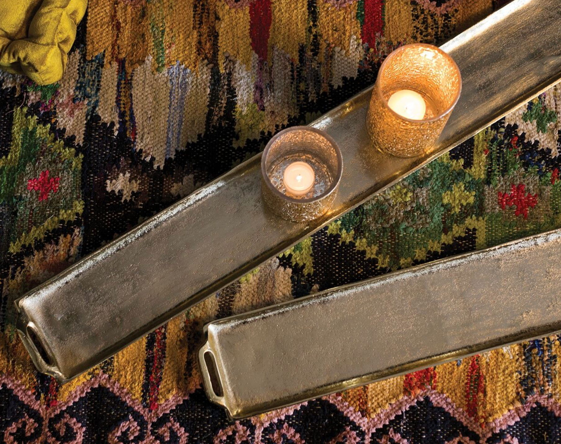 LONG BRASS TRAY