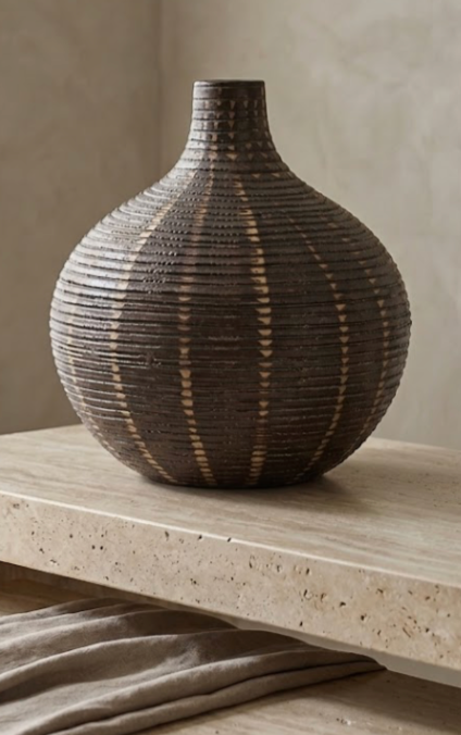ETCHED ARTISANAL VASE - SMALL