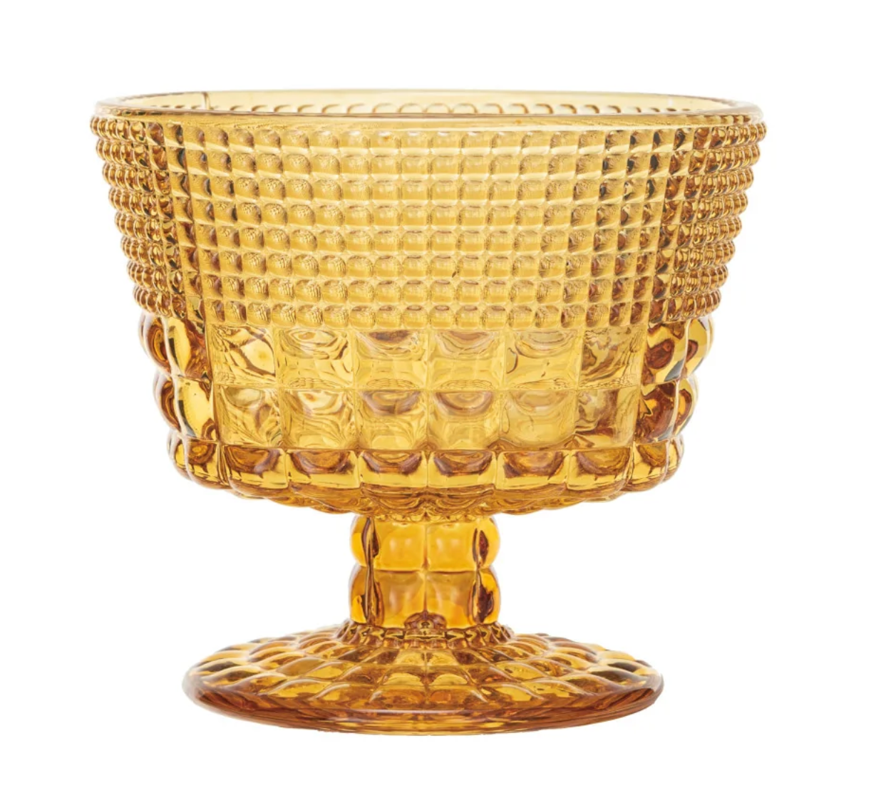 AMBER COUPE GLASS
