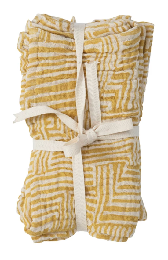 GOLDEN NAPKINS - SET OF 4