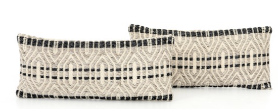 NEUTRAL GEOMETRIC LUMBAR PILLOW