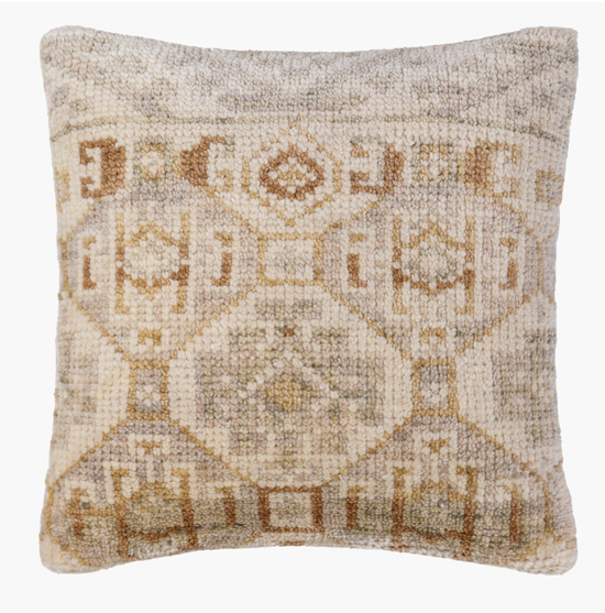 NEUTRAL WOVEN PILLOW COVER - 20" x 20"
