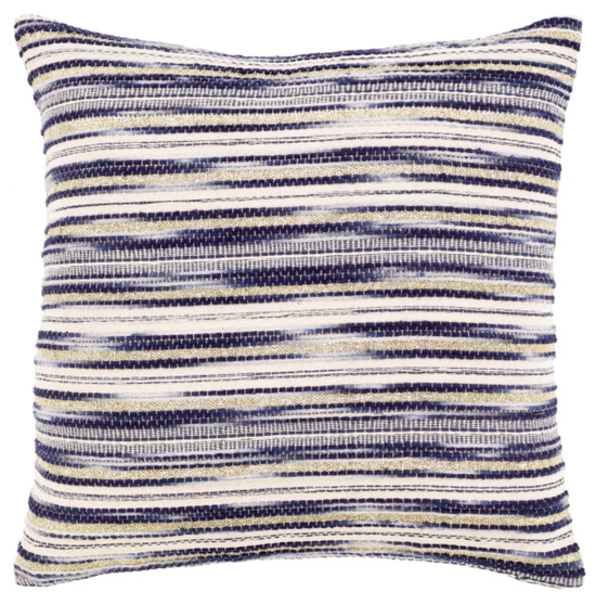 BLUE STRIPE PILLOW COVER