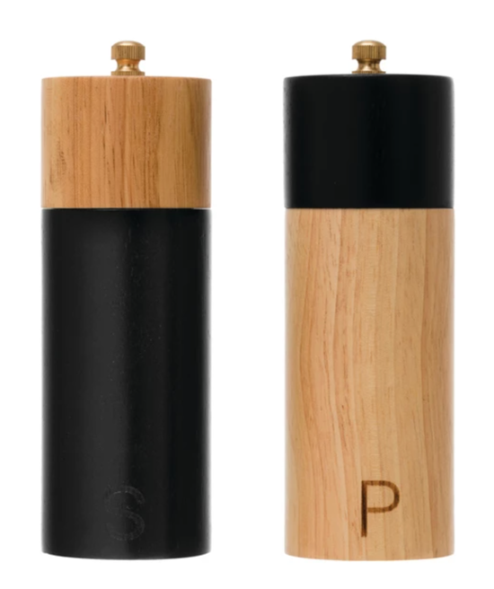 TWO TONE SALT & PEPPER MILLS