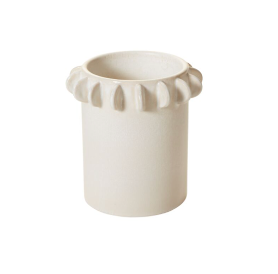 SCALLOPED CANISTER- SHORT