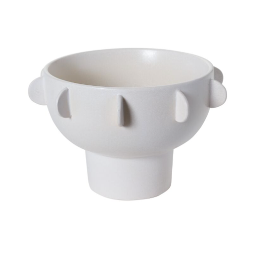 SCALLOPED COMPOTE BOWL