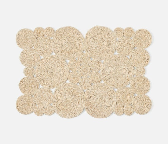 SPIRAL BLEACHED SEAGRASS PLACEMAT