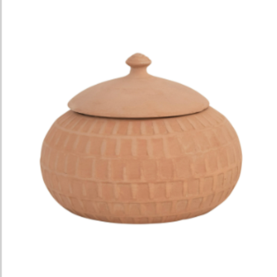 TERRACOTTA JAR WITH LID