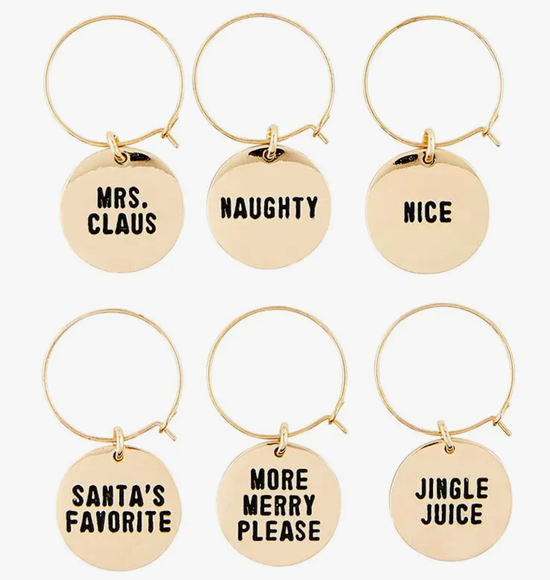 HOLIDAY WINE CHARMS BOX SET