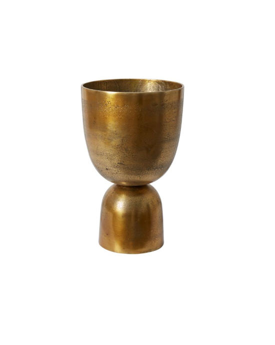 ANTIQUE BRASS URN