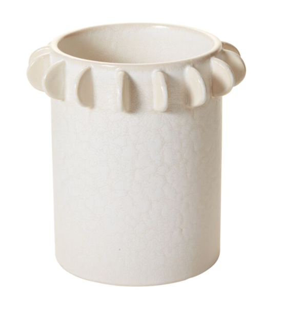SCALLOPED CANISTER- TALL