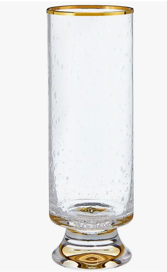 GOLD RIMMED CHAMPAGNE GLASS